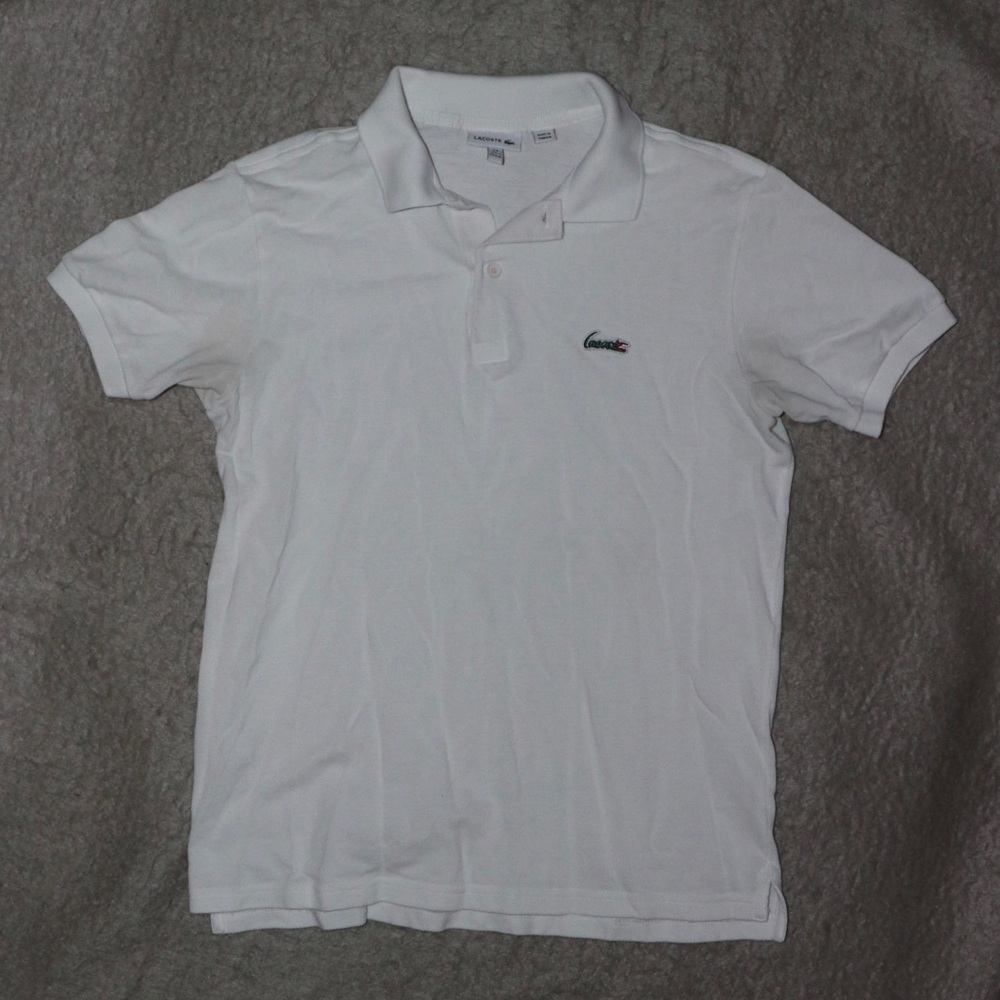 Lacoste Boys Short Sleeve Button Up Polo
